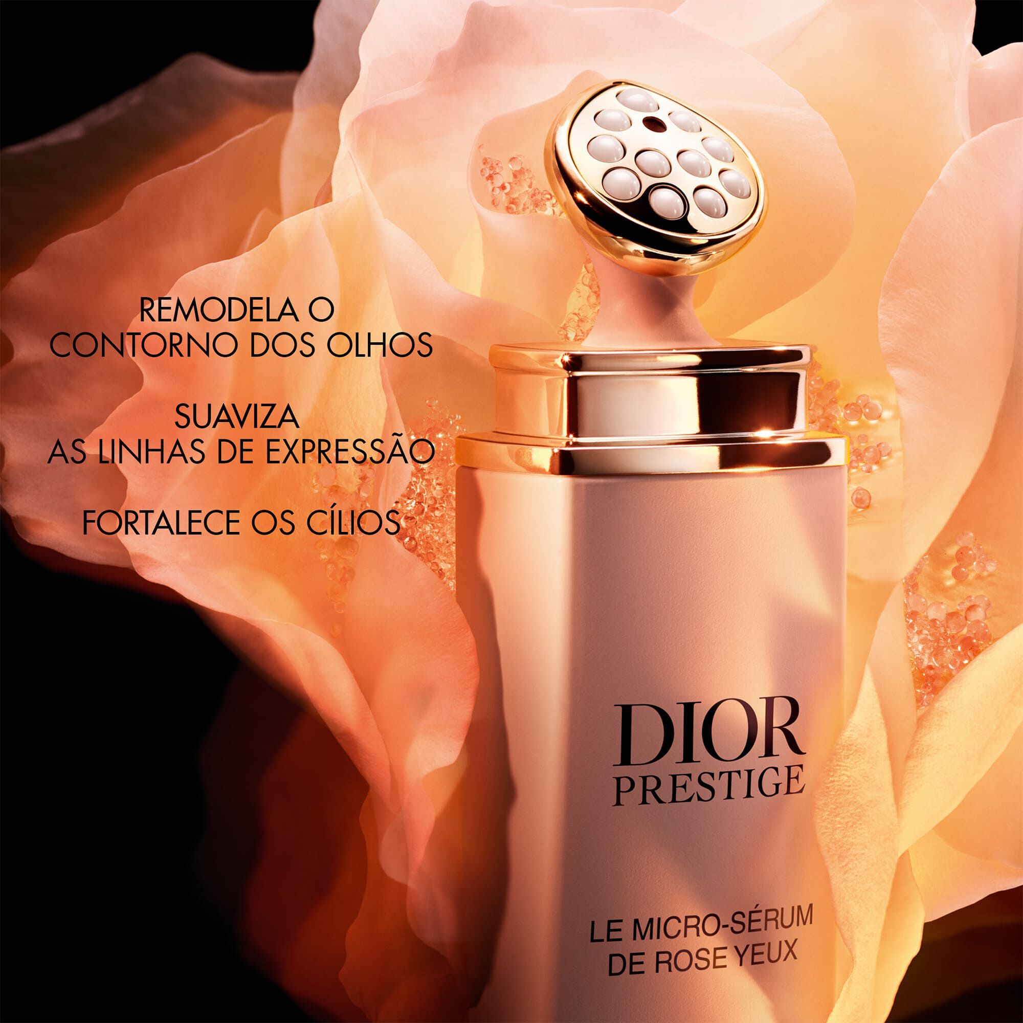 化粧下地 Dior Prestige Le Micro Serum 30ml SPF50+ Sérum para Olhos Le Micro Serum De Rose Yeux - Sephora